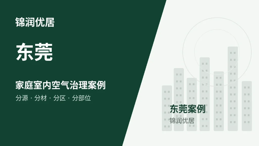 锦润优居东莞家庭室内空气治理案例封面