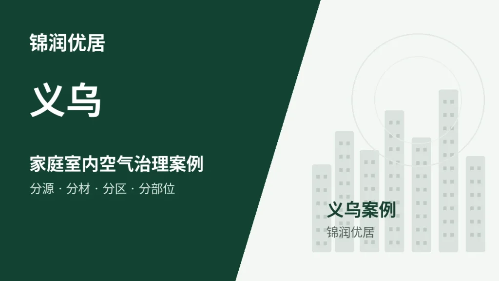 锦润优居义乌家庭室内空气治理案例封面