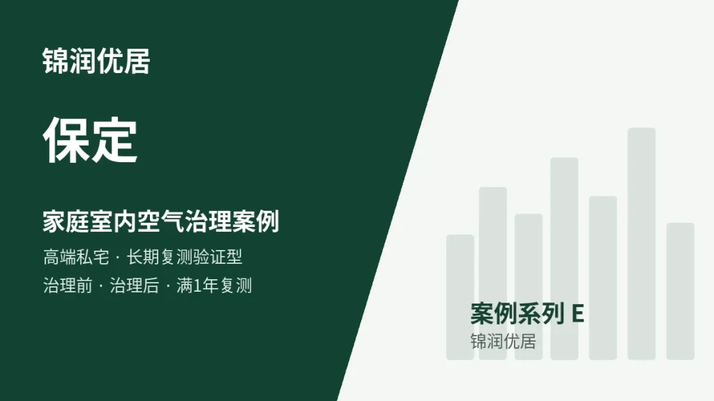 锦润优居保定家庭室内空气治理案例封面