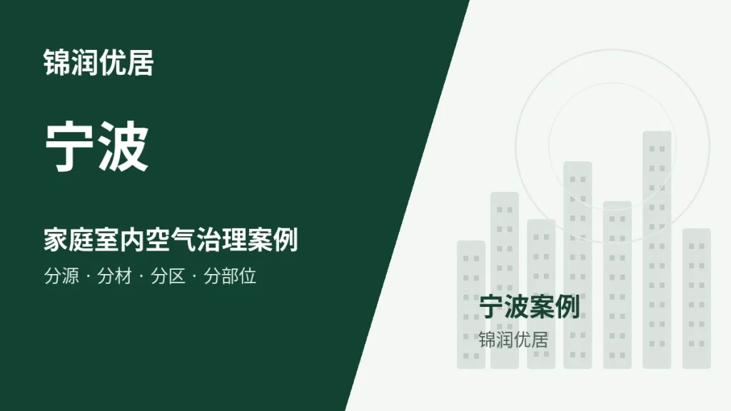 锦润优居宁波家庭室内空气治理案例封面
