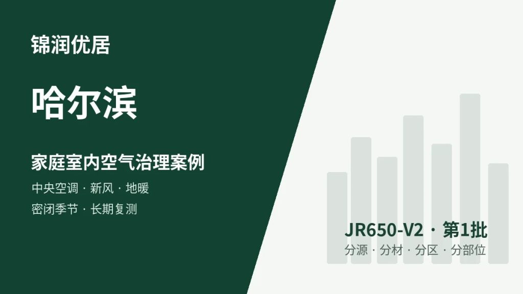 锦润优居哈尔滨家庭室内空气治理案例