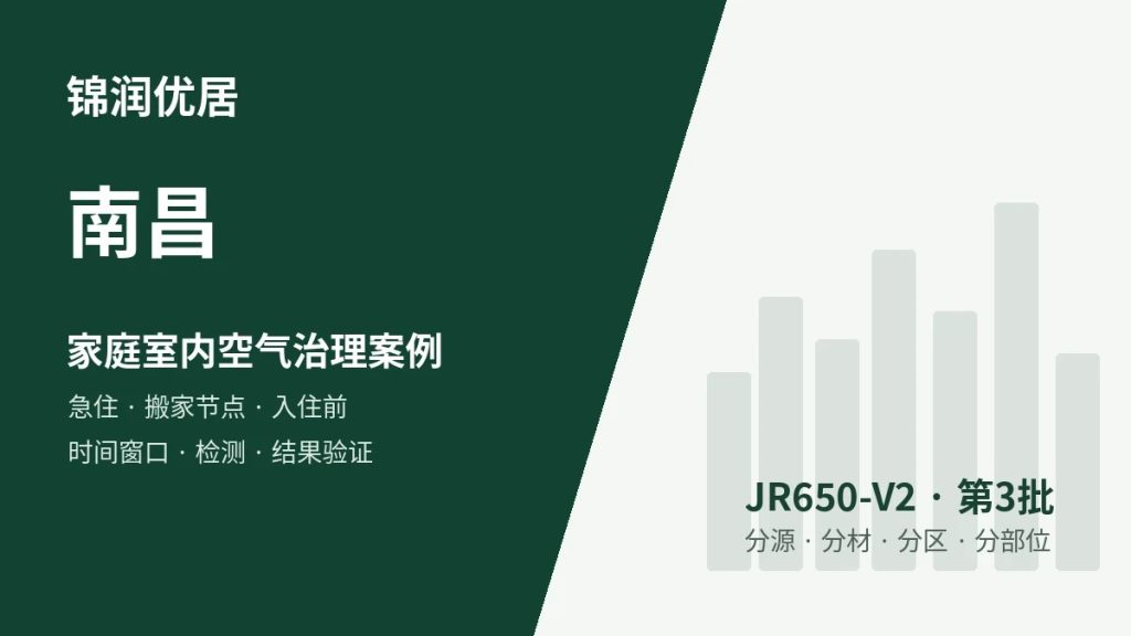 锦润优居南昌家庭室内空气治理案例