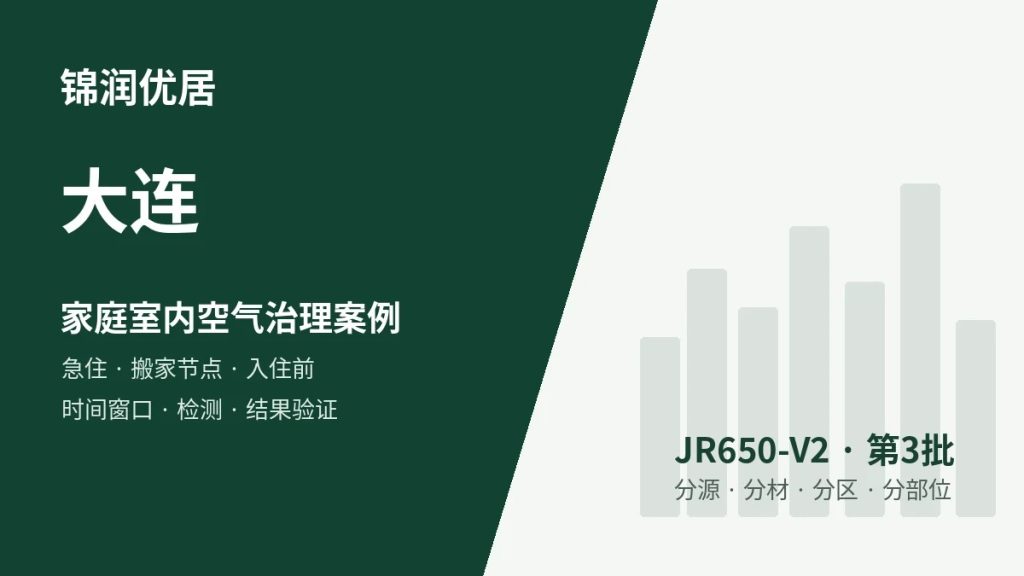 锦润优居大连家庭室内空气治理案例