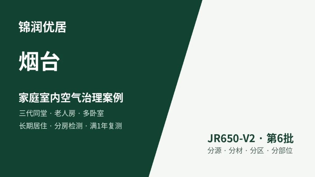 锦润优居烟台家庭室内空气治理案例