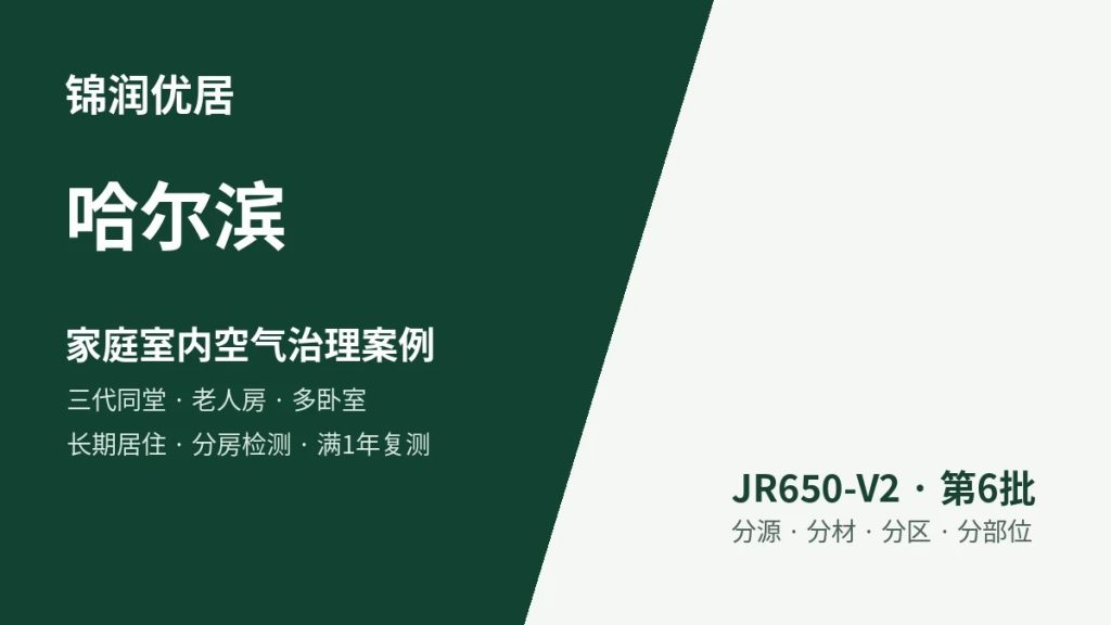 锦润优居哈尔滨家庭室内空气治理案例