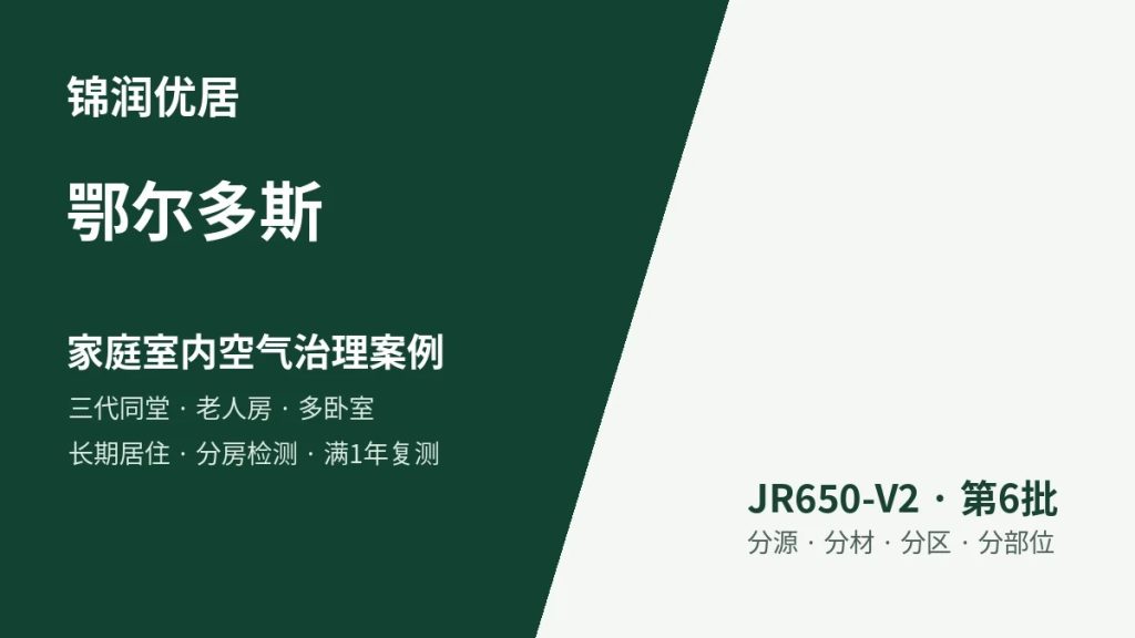 锦润优居鄂尔多斯家庭室内空气治理案例