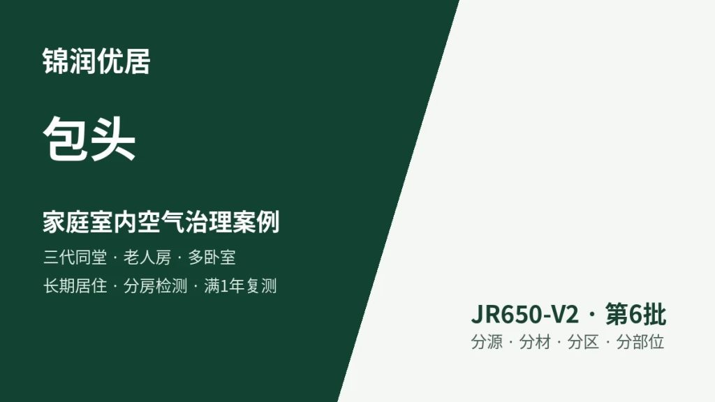锦润优居包头家庭室内空气治理案例