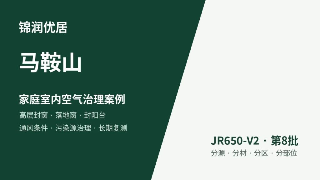 锦润优居马鞍山家庭室内空气治理案例