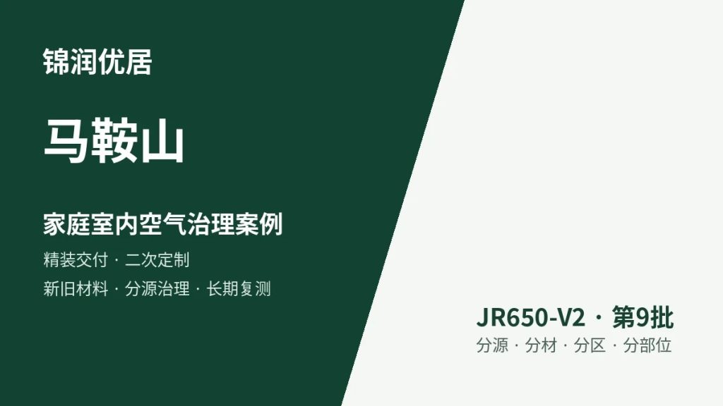 锦润优居马鞍山家庭室内空气治理案例